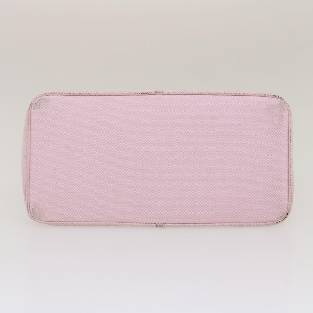 CHANEL COCO Mark Tote Bag cotton Pink CC Auth 29713A