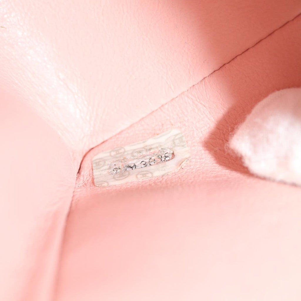 CHANEL Matelasse Turn Lock Chain Diana Shoulder Bag Canvas Pink CC  29889A