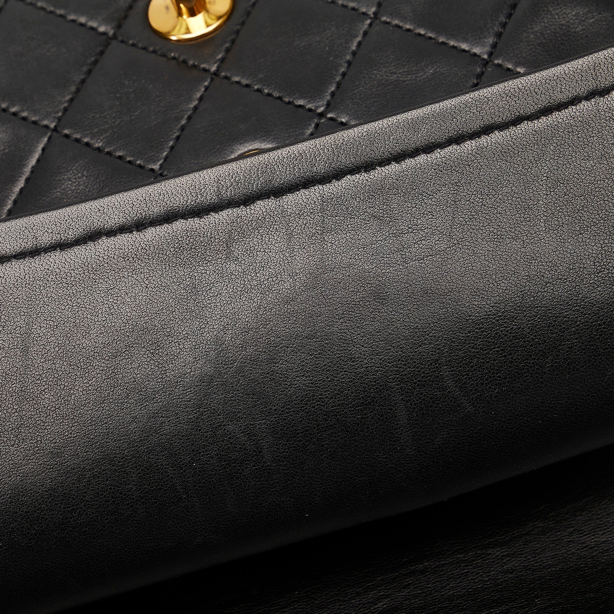 CHANEL Medium Tall Classic Lambskin Double Flap Shoulder Bag