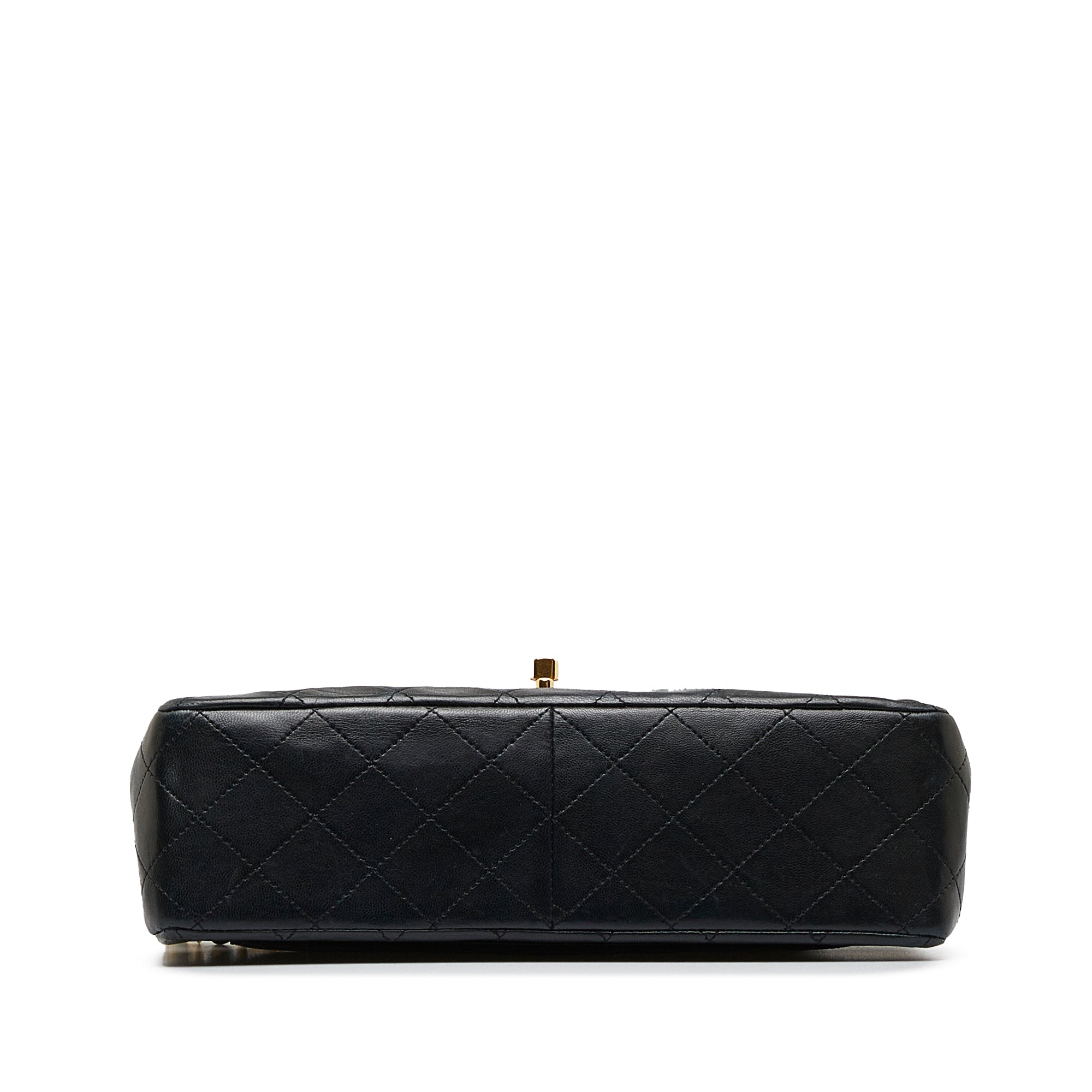 CHANEL Medium Tall Classic Lambskin Double Flap Shoulder Bag