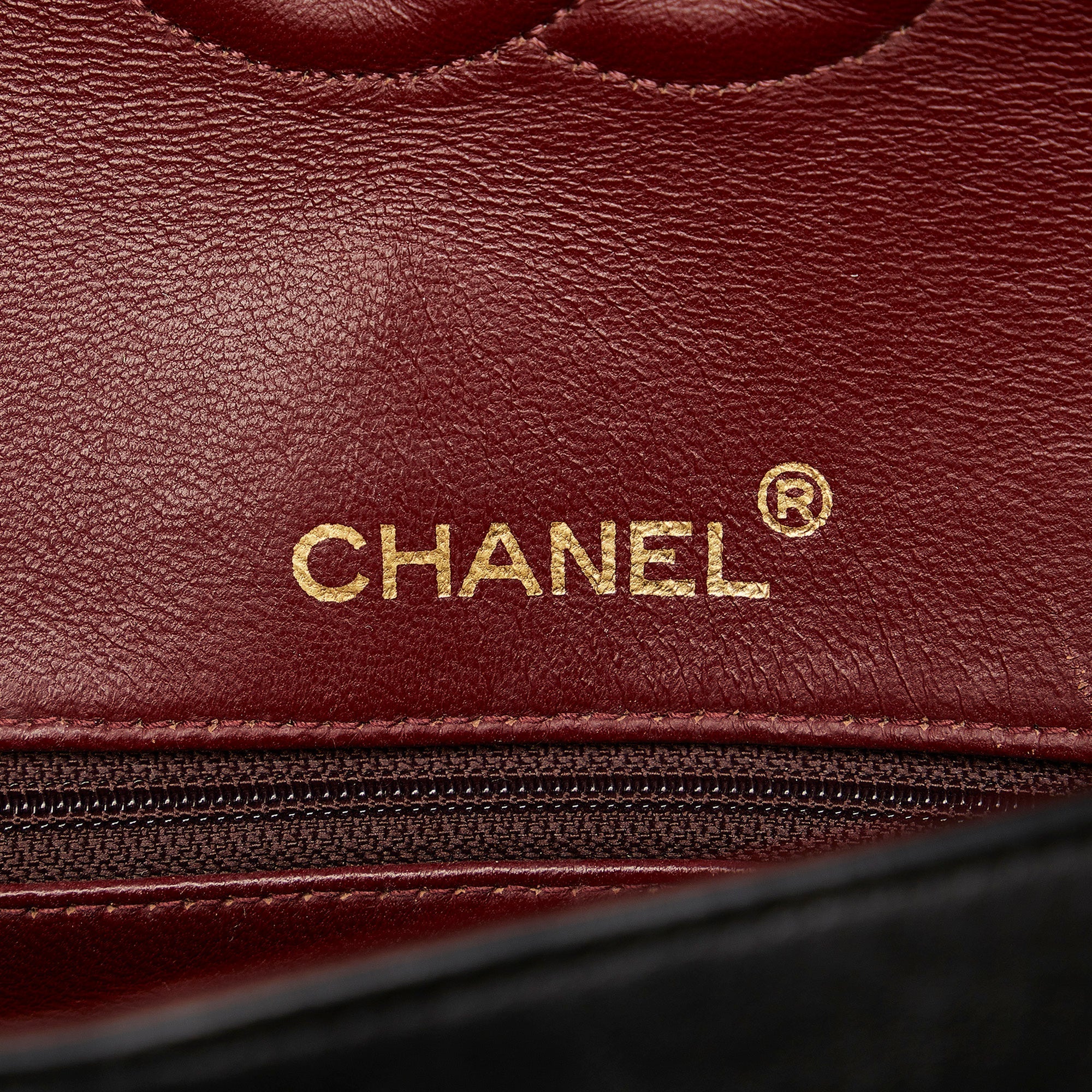 CHANEL Medium Tall Classic Lambskin Double Flap Shoulder Bag
