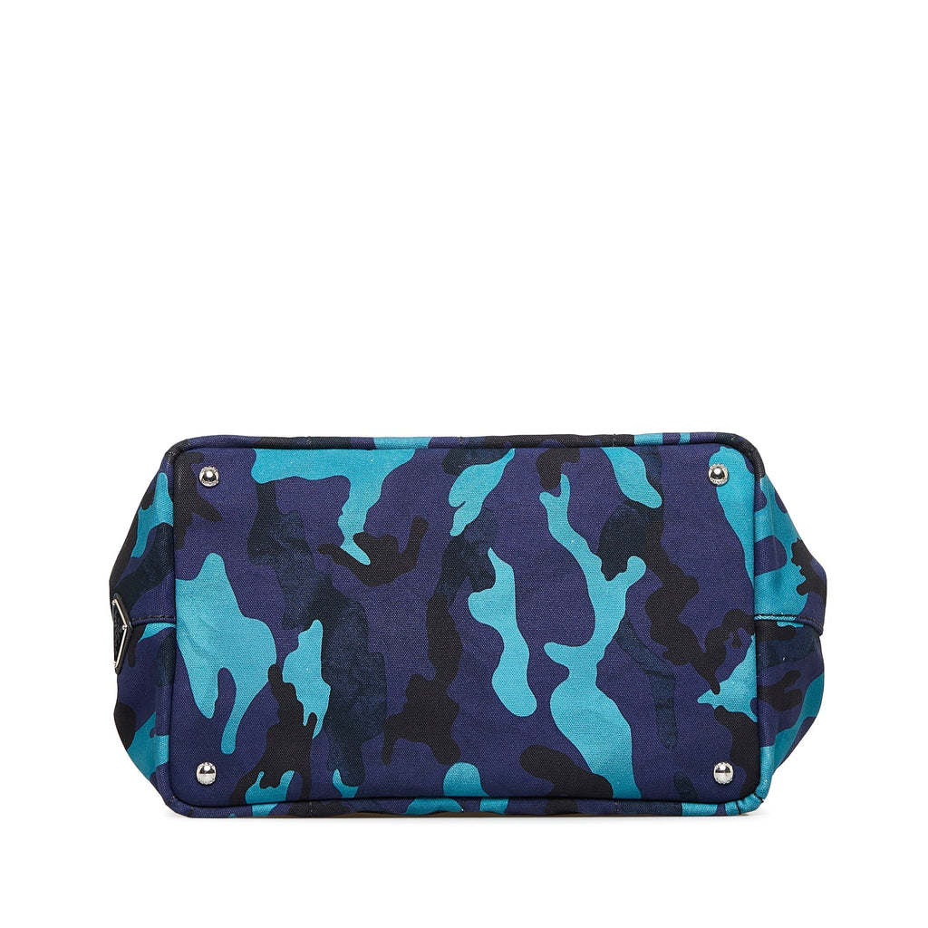 PRADA Canapa Camouflage Satchel