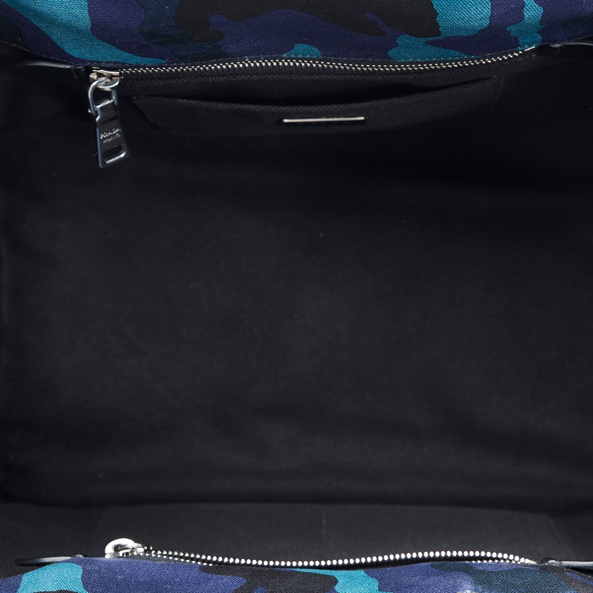 PRADA Canapa Camouflage Satchel
