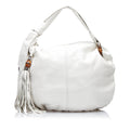 Gucci Bamboo Jungle Hobo Bag White