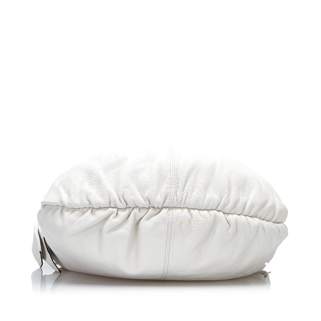 Gucci Bamboo Jungle Hobo Bag White