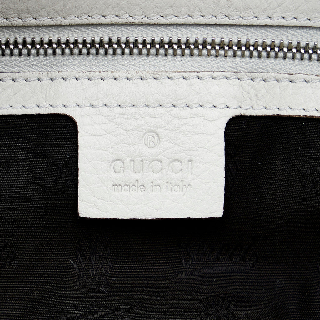 Gucci Bamboo Jungle Hobo Bag White