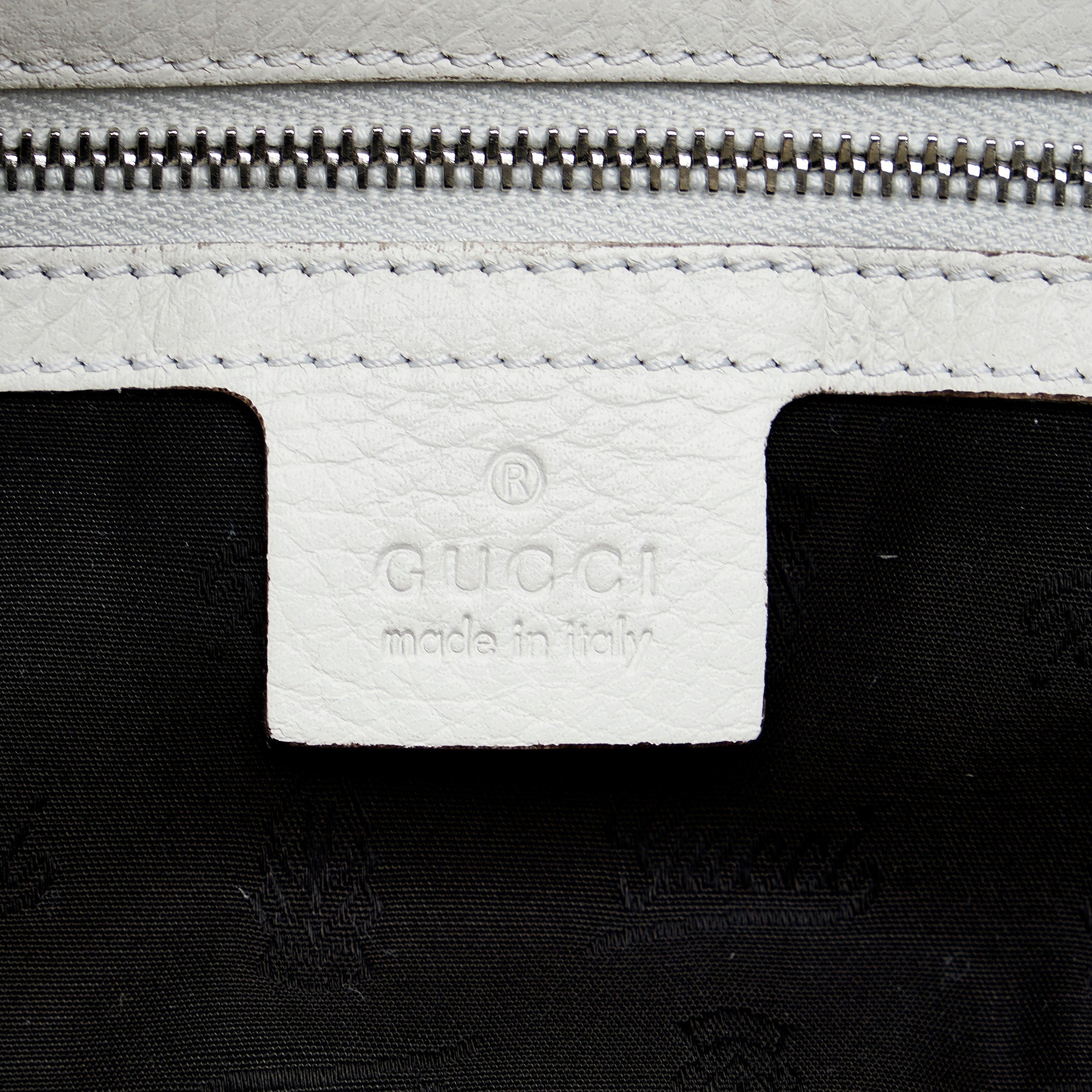 Gucci Bamboo Jungle Hobo Bag White