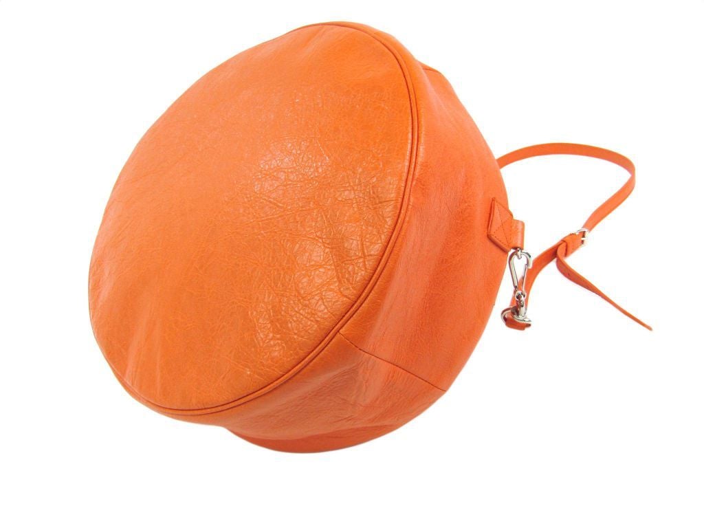 Balenciaga Orange Leather Air Hobo Bag (SHA19325)