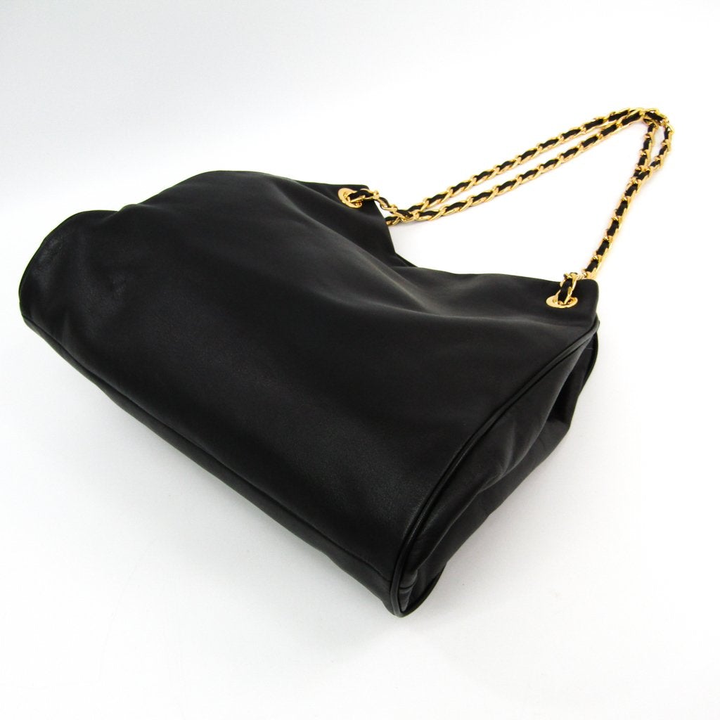 Prada Black Leather Shoulder Bag (SHA14228)