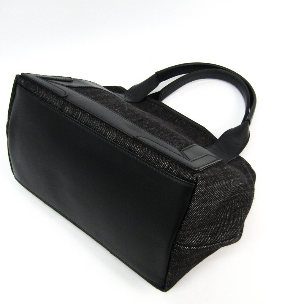 Balenciaga Black Denim Navy Cabas S (SHA-46436)