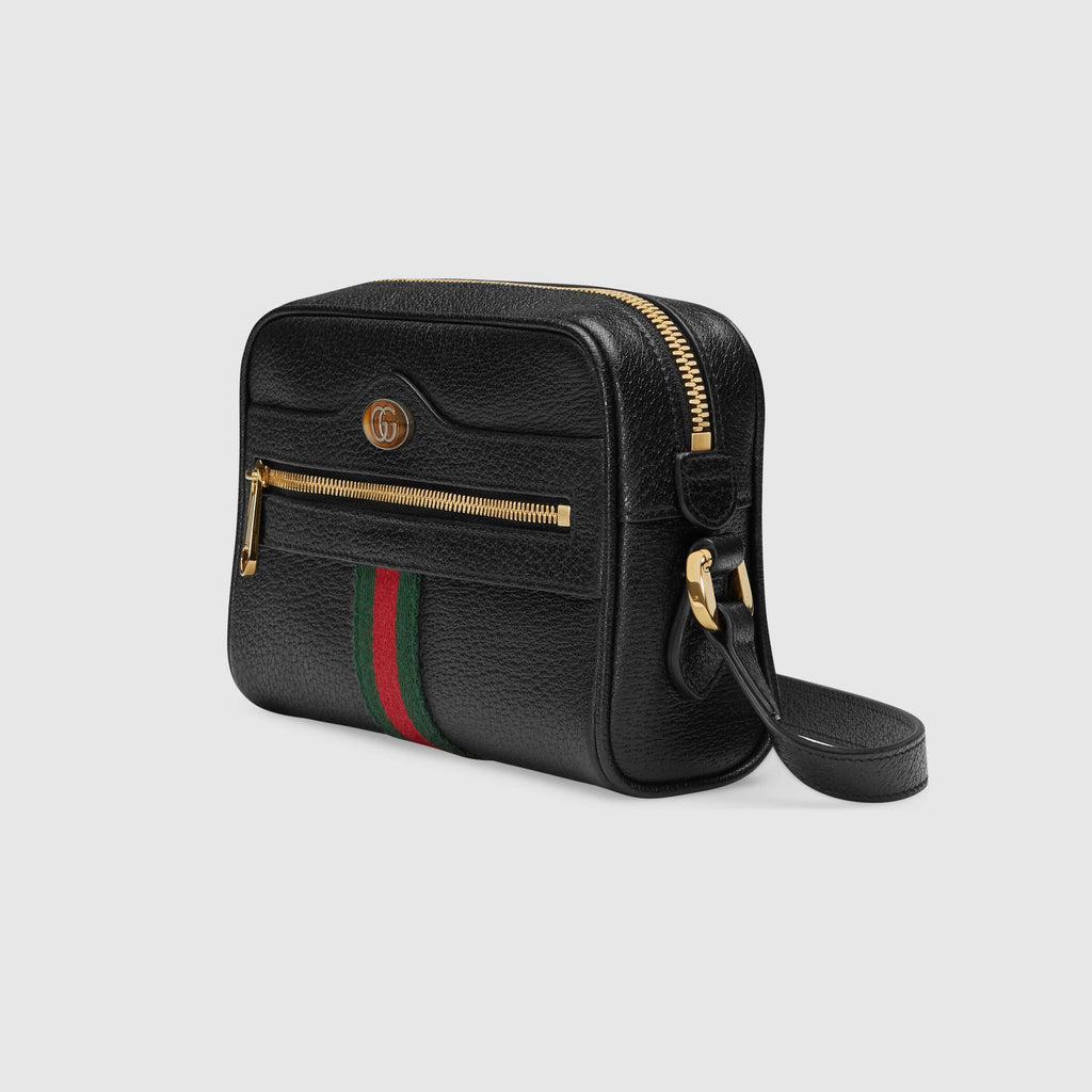 Gucci Ophidia Burgundy Leather Small Belt Bag