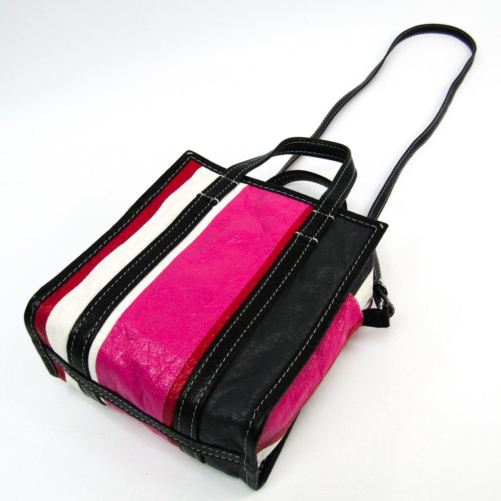 Balenciaga Black/Pink Leather Bazaar Shopper XS (SHA-41145)
