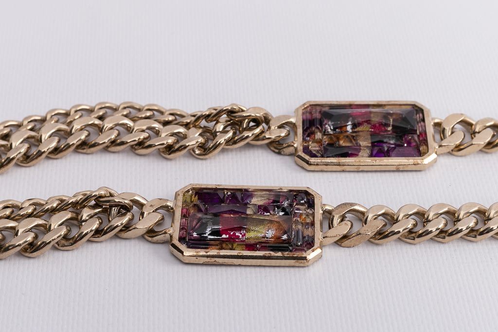 Collier gourmette Chanel D��fil��