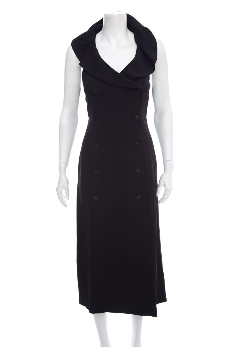 Chanel 1996 Black Sleeveless Dress SZ 36
