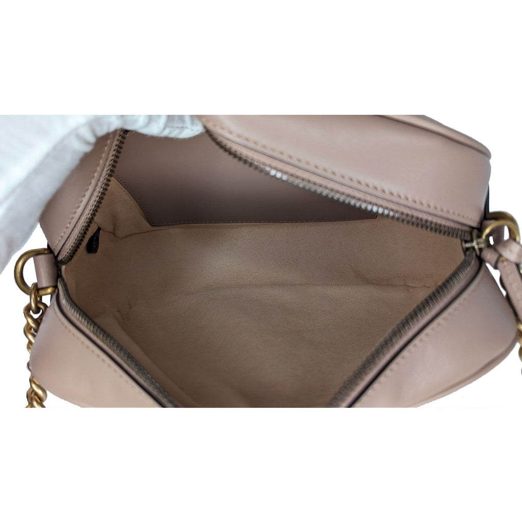 Gucci Dusty Rose Small GG Marmont Shoulder Bag