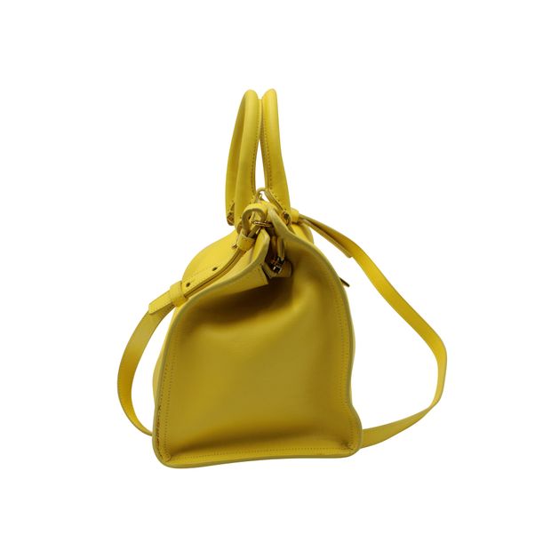 SAINT LAURENT Yellow Y Cabas Bag