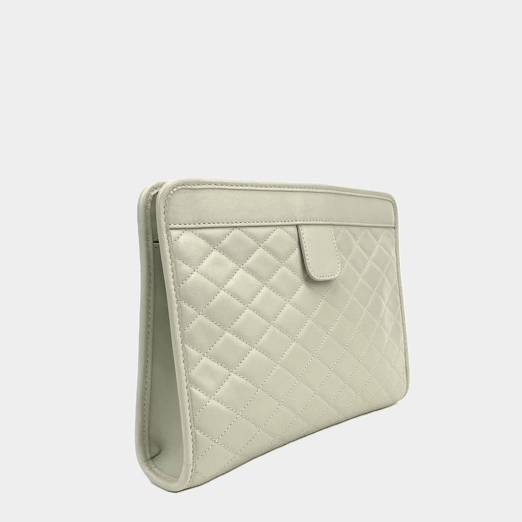 SAINT LAURENT Victorie Baby Clutch w/Chain