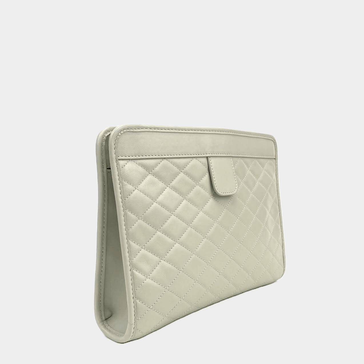 SAINT LAURENT Victorie Baby Clutch w/Chain
