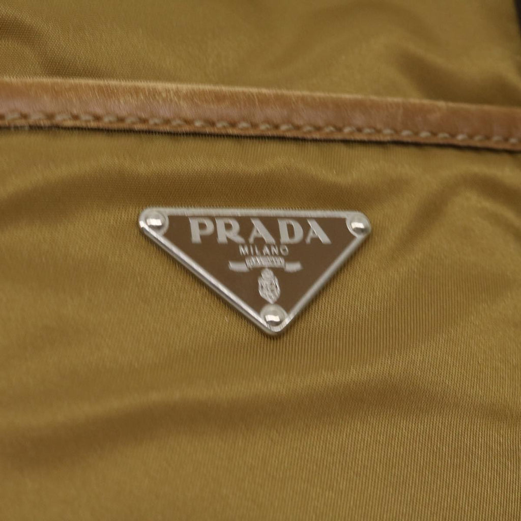 PRADA Shoulder Bag Nylon Khaki  30980