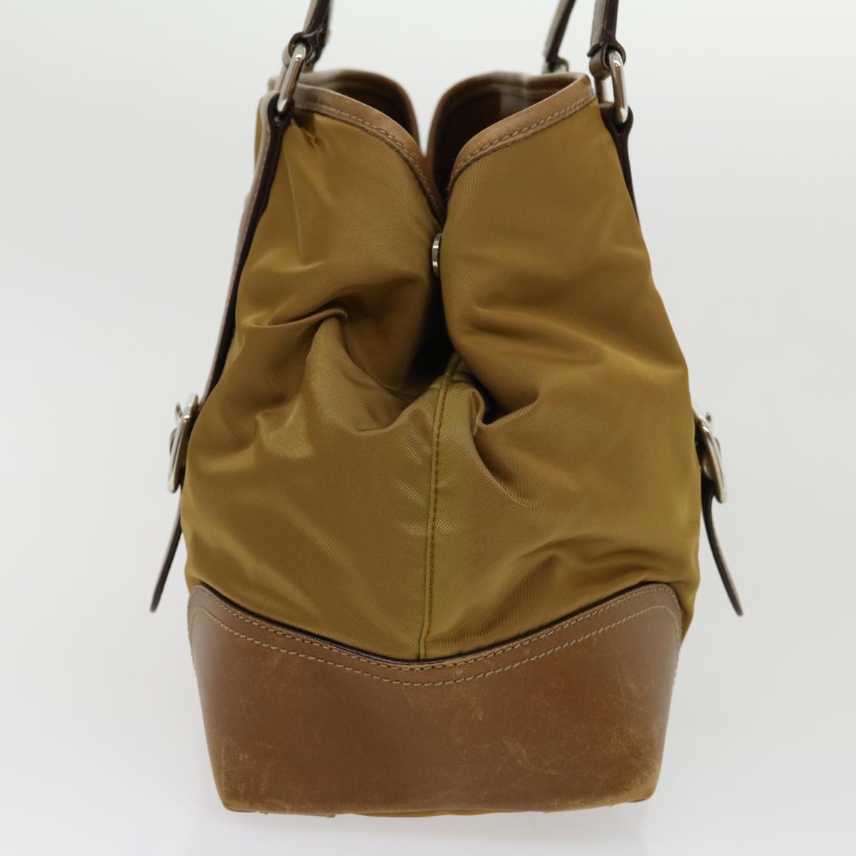 PRADA Shoulder Bag Nylon Khaki  30980