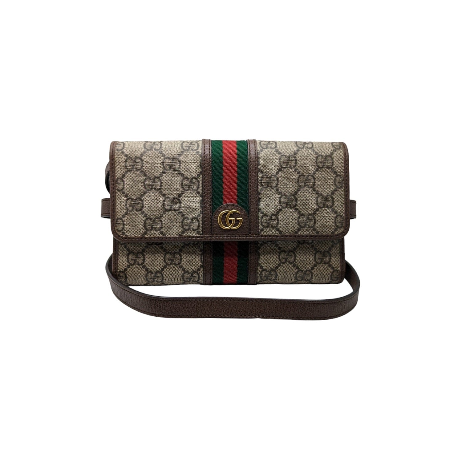Gucci Web GG Supreme Ophidia Wallet Crossbody