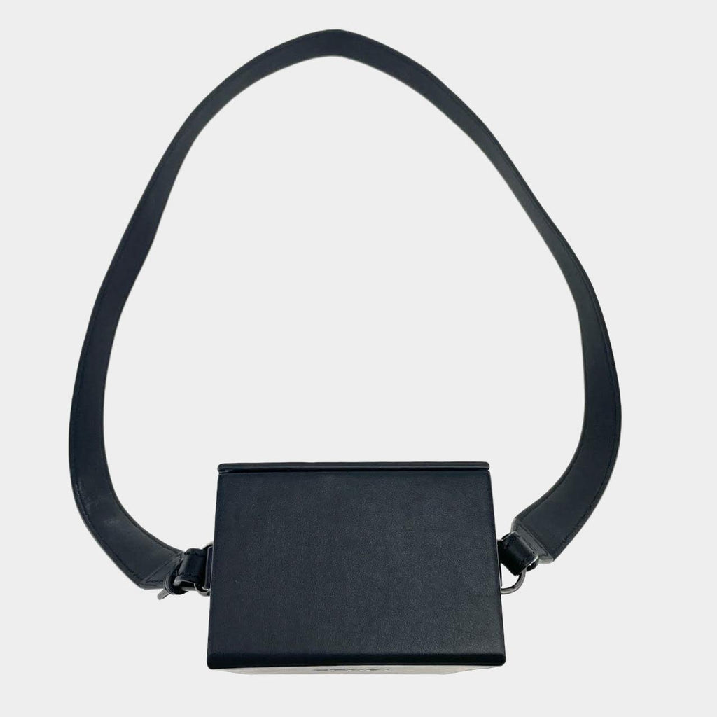 FENDI Vertical Box  Leather Bag Black
