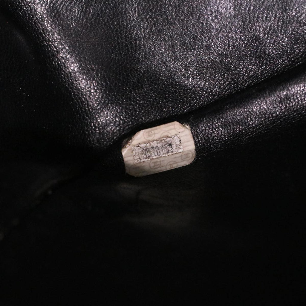 CHANEL Big Matelasse Turn Lock Shoulder Bag Caviar Skin Black CC  32155A