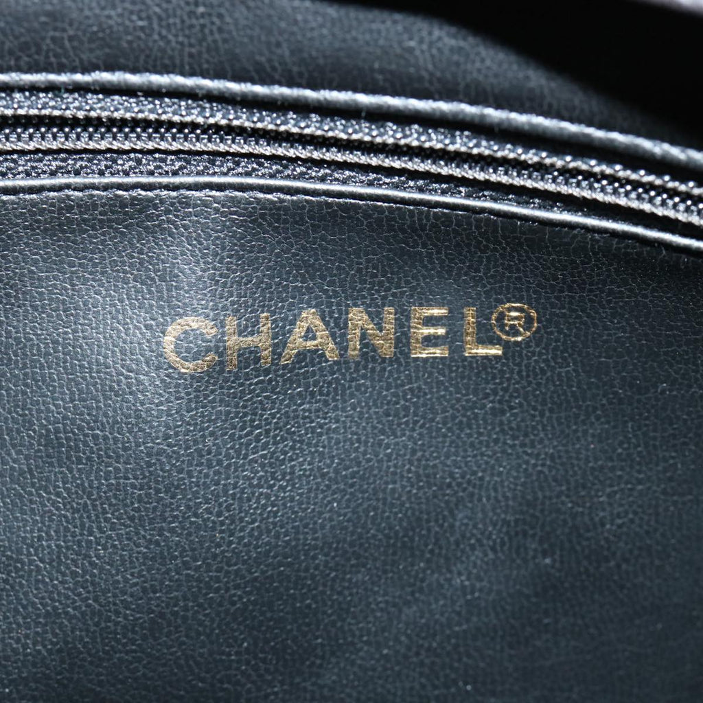 CHANEL Chain Shoulder Bag Lamb Skin Black CC  32454A