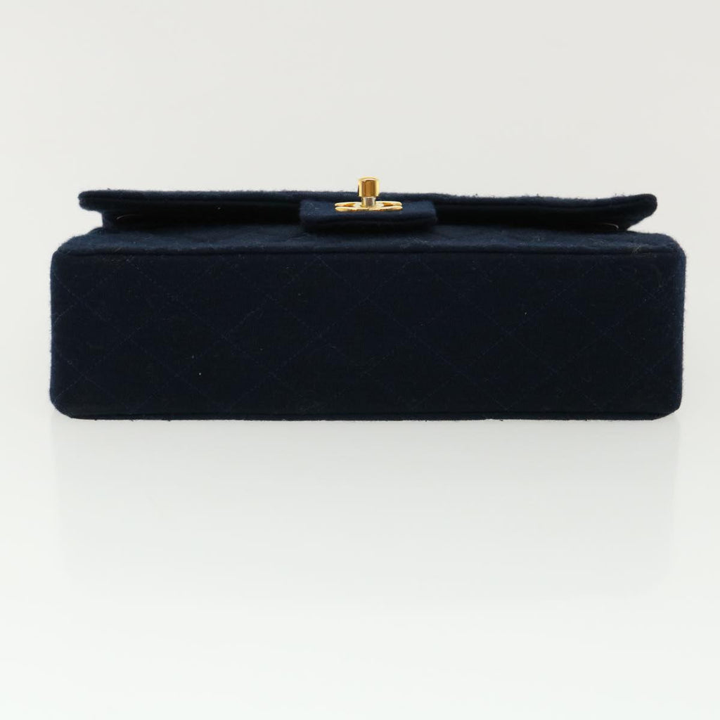 CHANEL Matelasse 25 Shoulder Bag cotton Black CC  33162