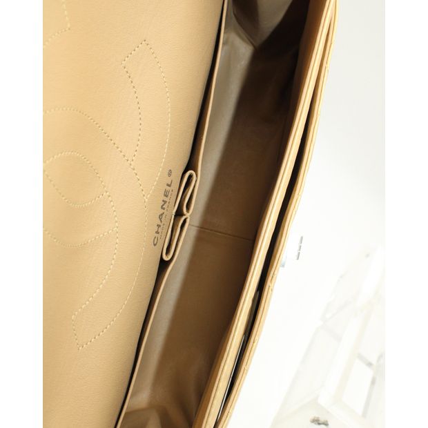CHANEL Light Gold Reissue 2.55 Classic Maxi 227 Double Flap Bag