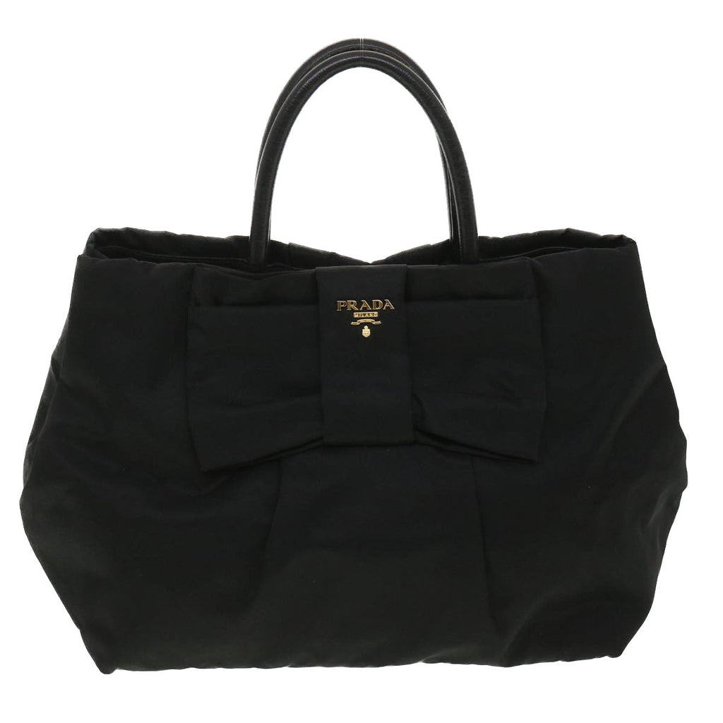 PRADA Hand Bag Nylon Black  33979