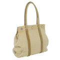 PRADA Shoulder Bag Canvas Beige  34395