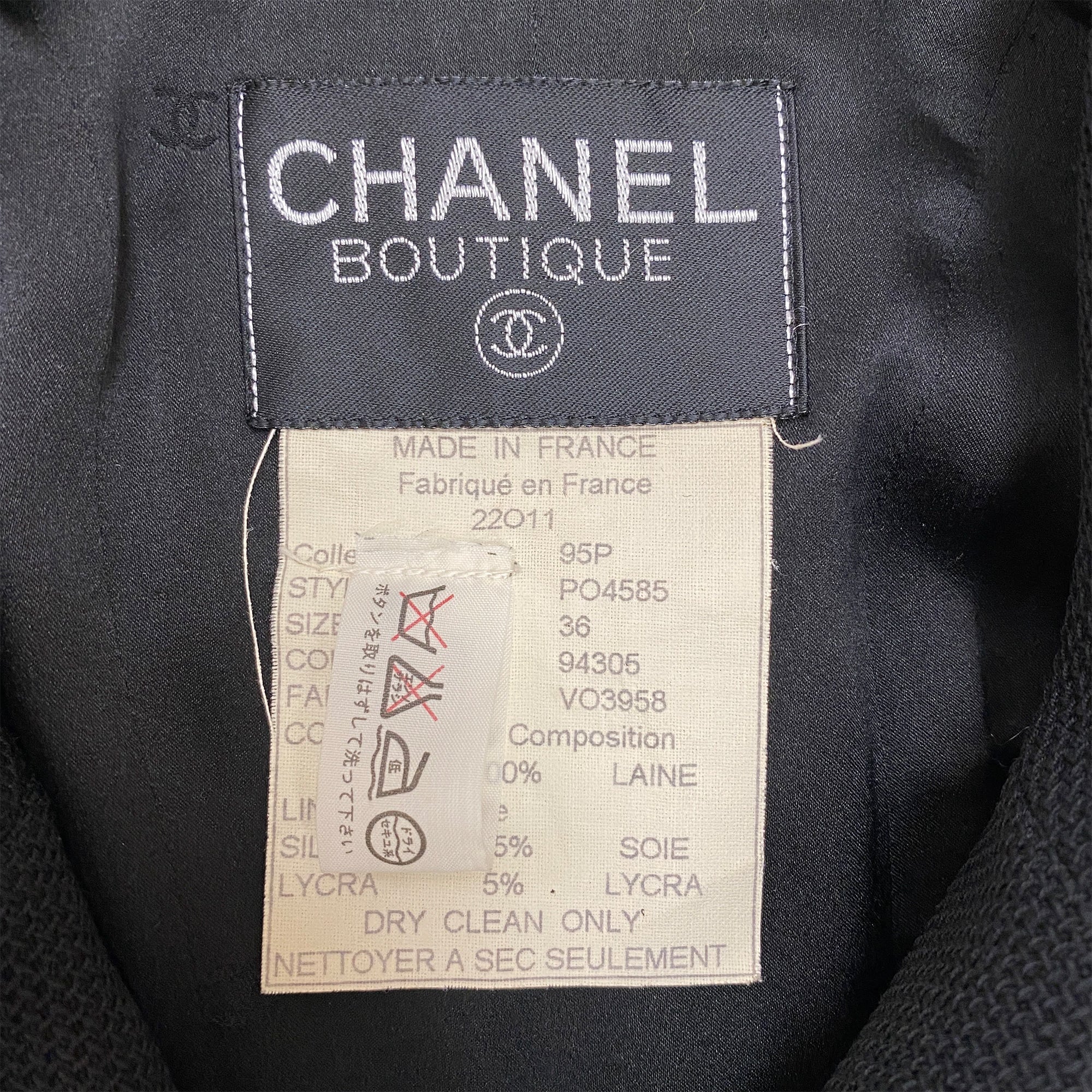 CHANEL シャネル スカートスーツ PO4585 ダブル ココボタン セットアップ
