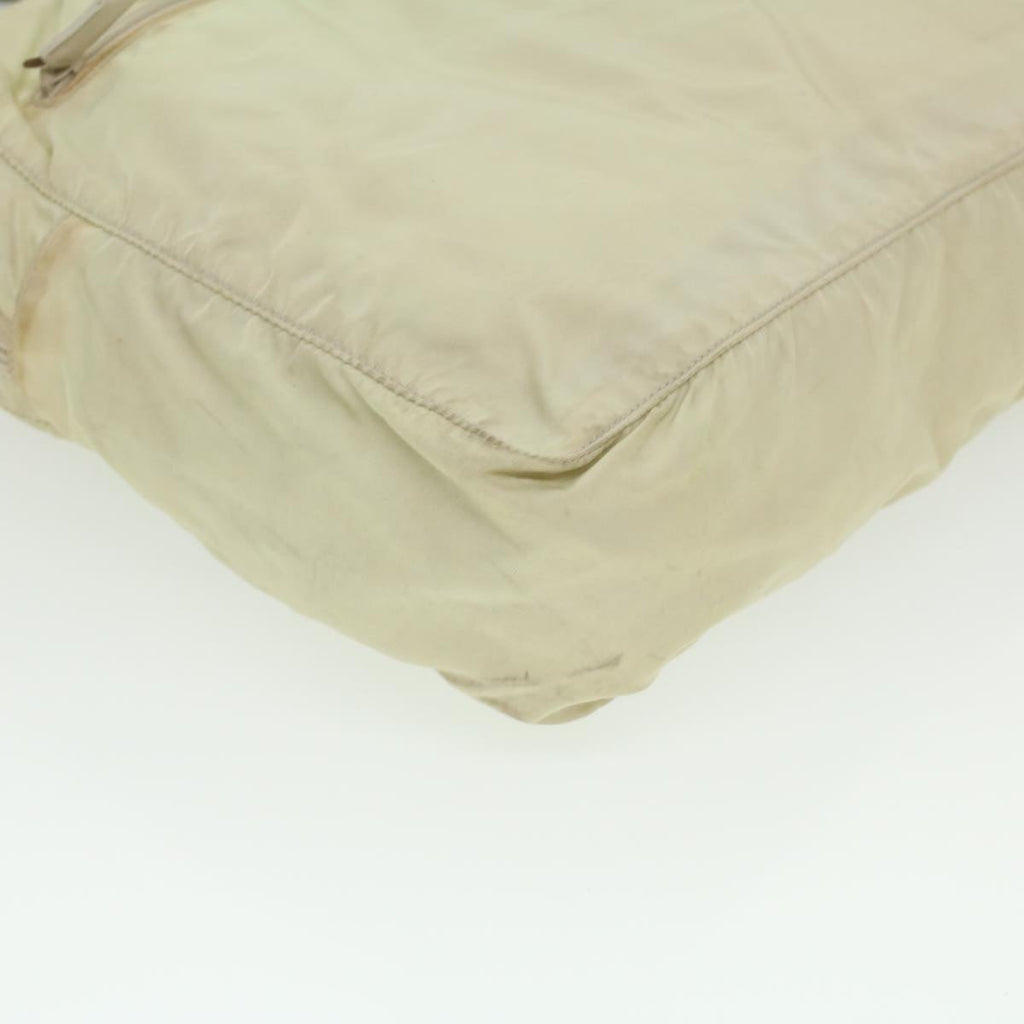 PRADA Hand Bag Nylon Beige  36234
