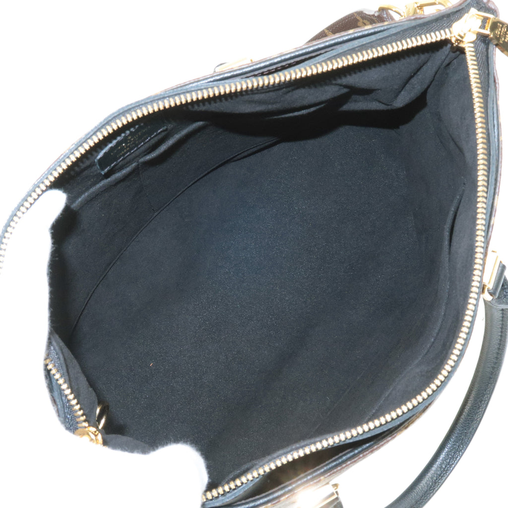 Louis Vuitton Monogram Pallas 2Way Hand Bag Noir M42756