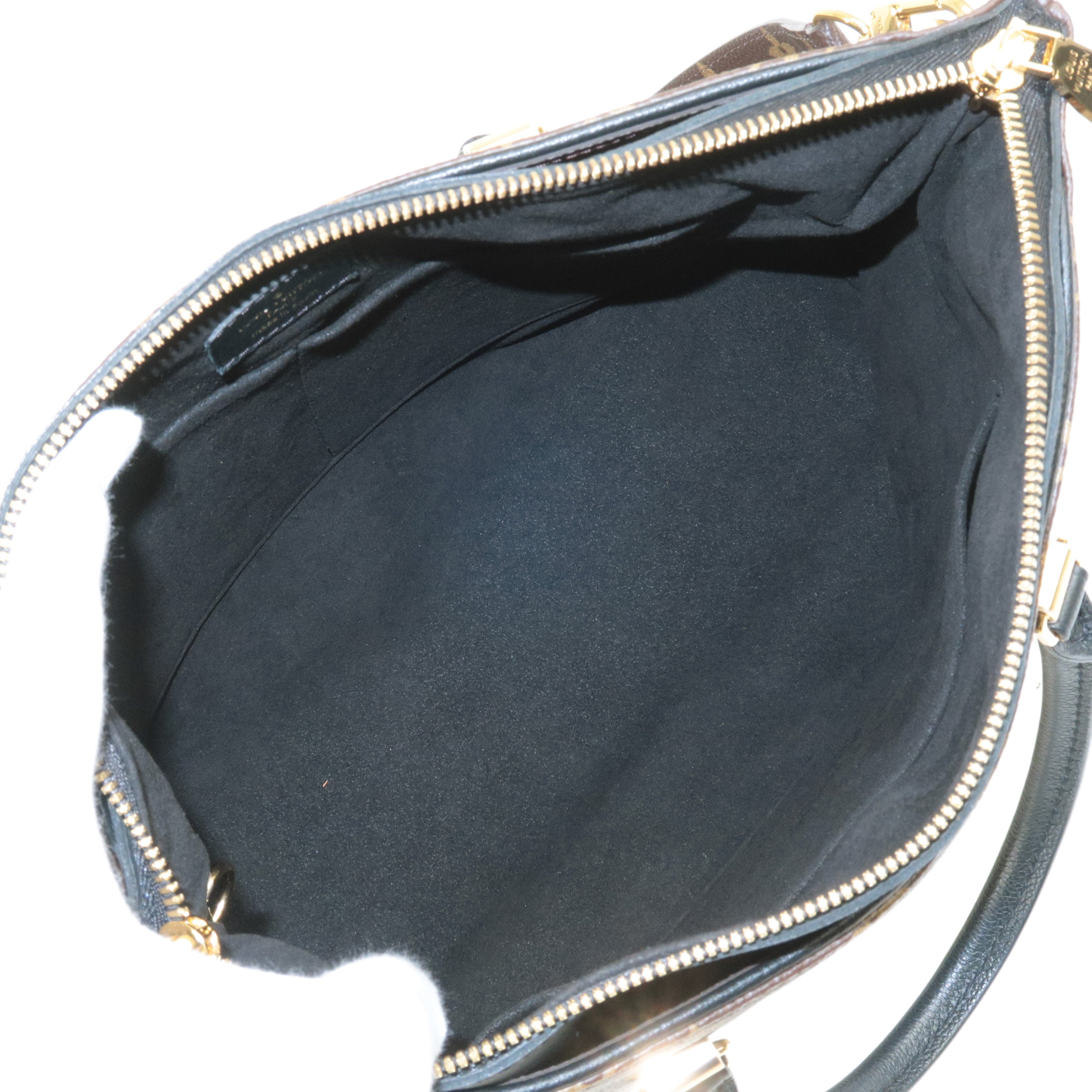 Louis Vuitton Monogram Pallas 2Way Hand Bag Noir M42756