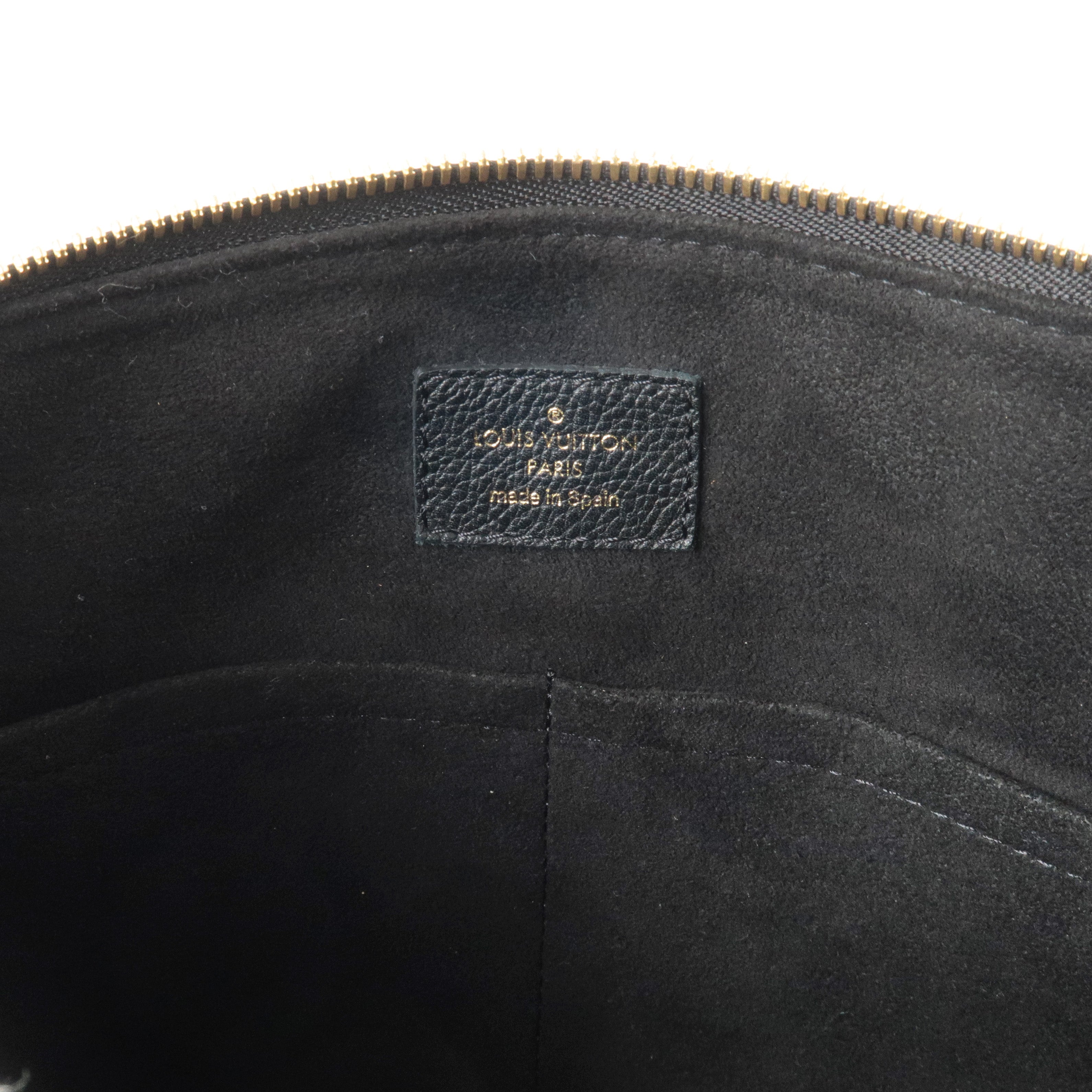 Louis Vuitton Monogram Pallas 2Way Hand Bag Noir M42756