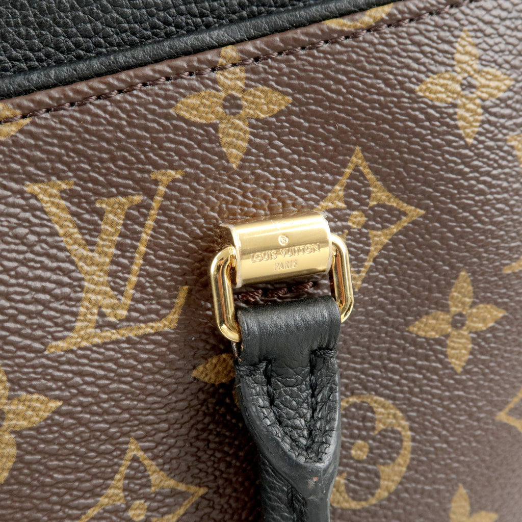 Louis Vuitton Monogram Pallas 2Way Hand Bag Noir M42756