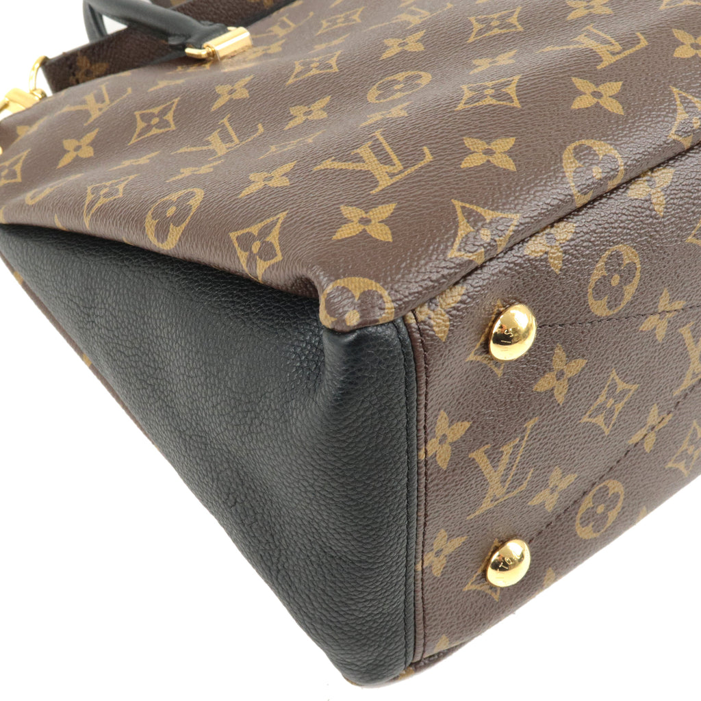 Louis Vuitton Monogram Pallas 2Way Hand Bag Noir M42756