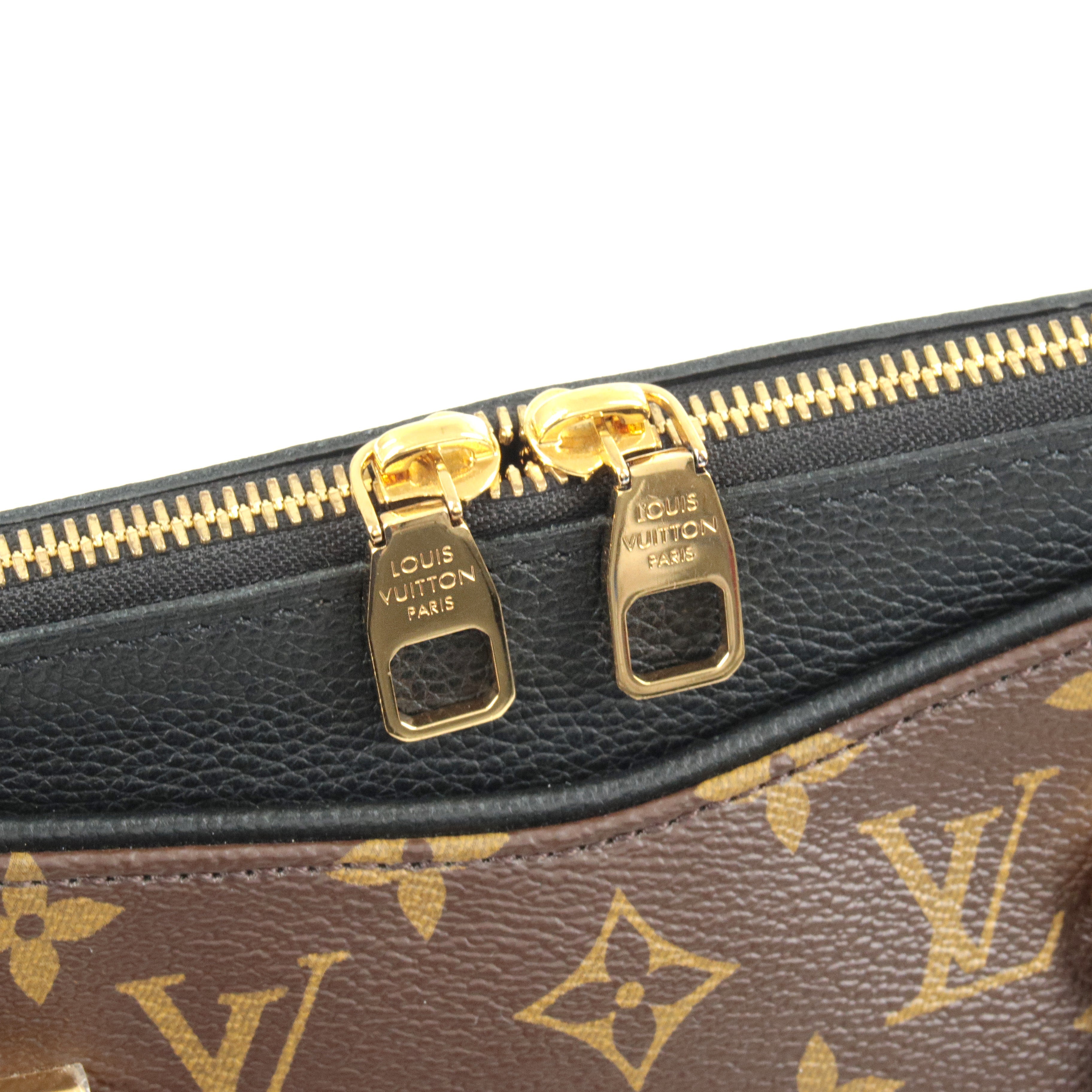 Louis Vuitton Monogram Pallas 2Way Hand Bag Noir M42756