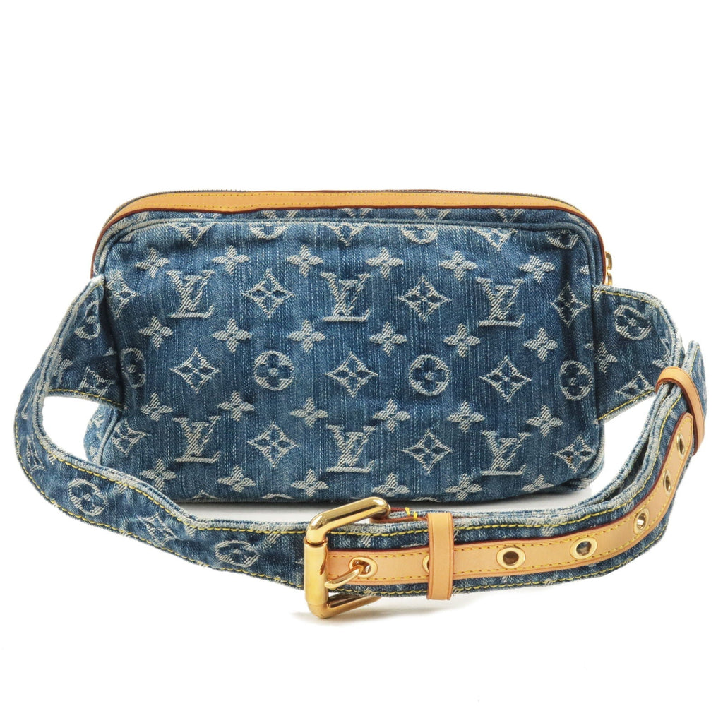 Louis Vuitton Monogram Denim Bum Bag Waist Bag Blue M95347