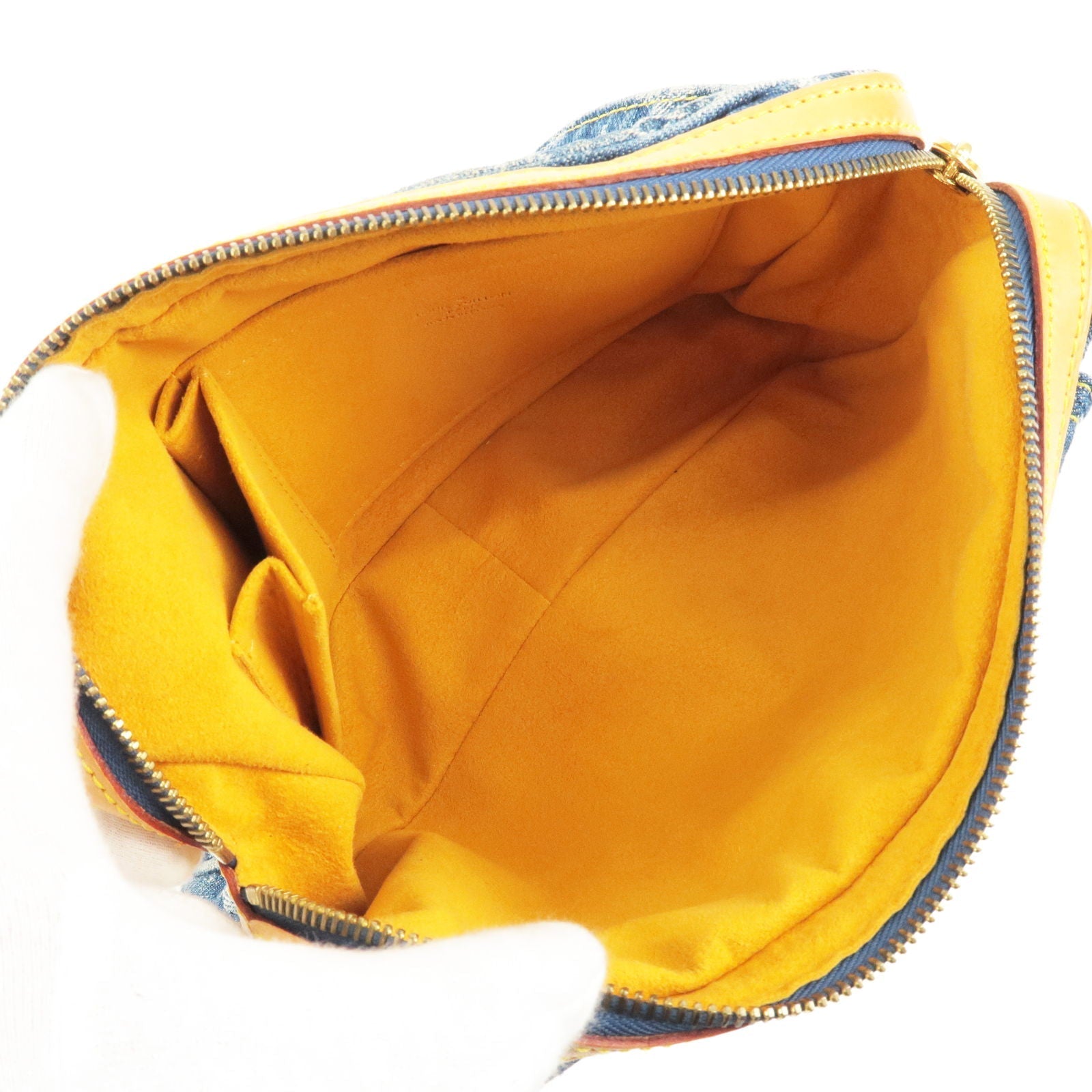 Louis Vuitton Monogram Denim Bum Bag Waist Bag Blue M95347