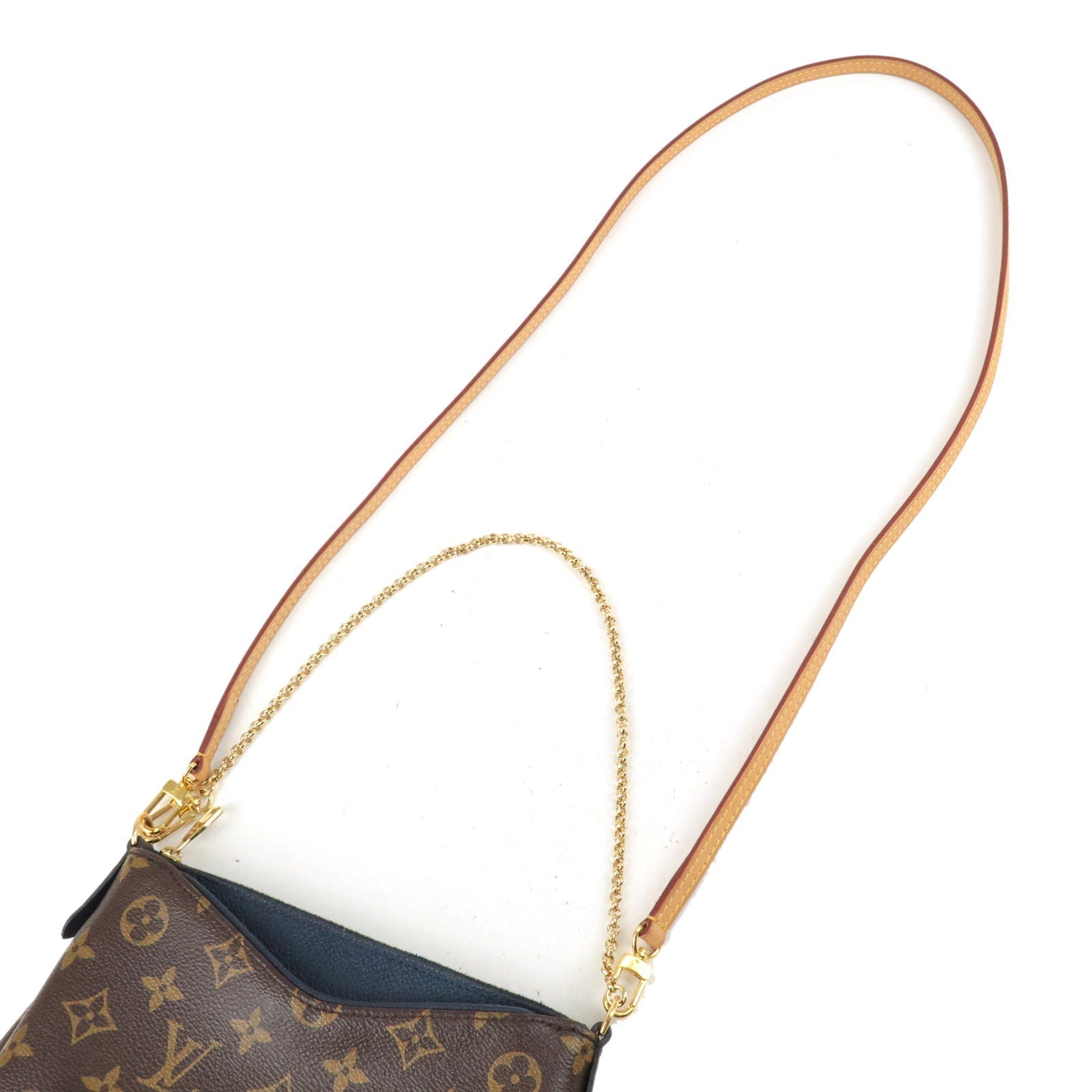 Louis Vuitton Monogram Pallas Clutch 2Way Bag Hand Bag M44058