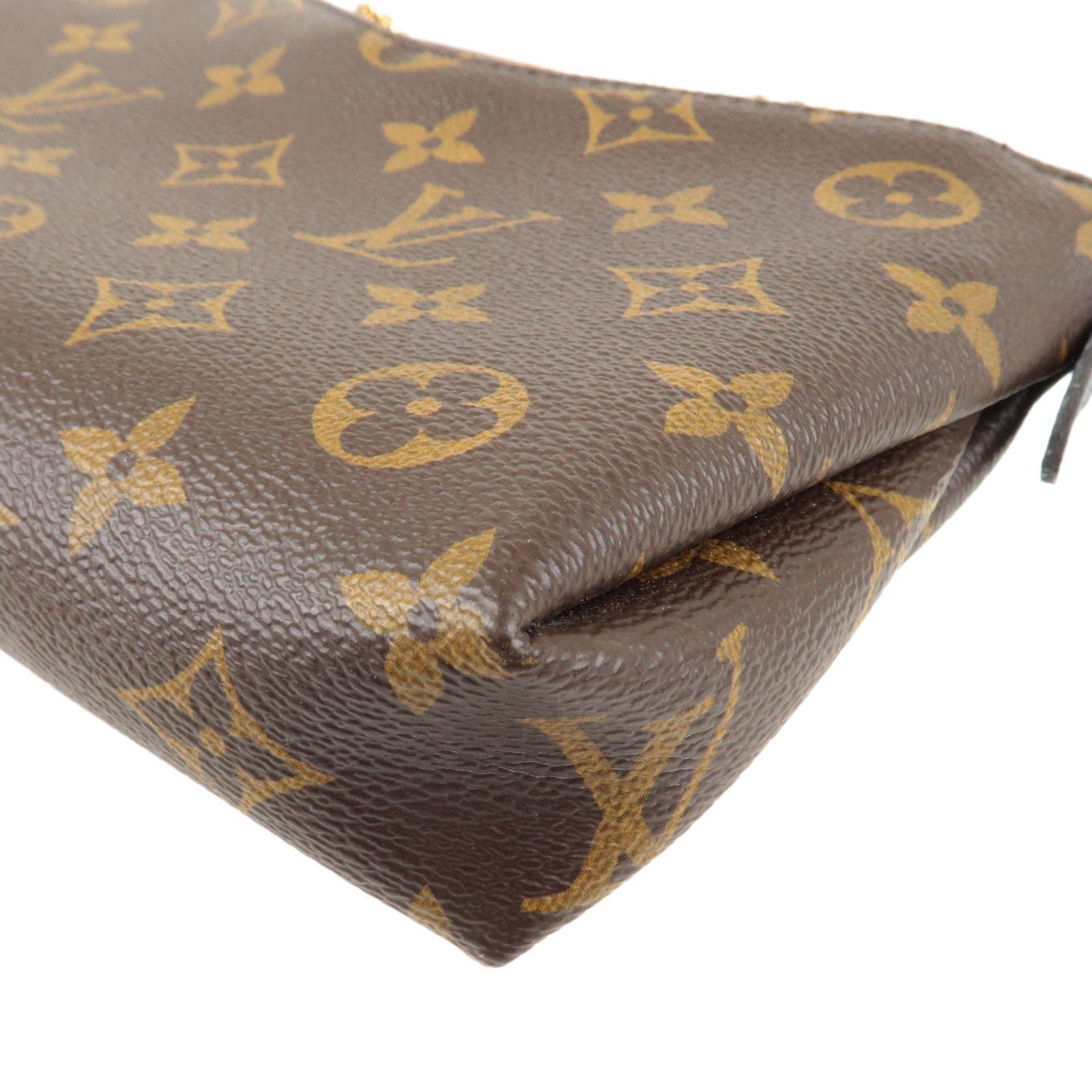 Louis Vuitton Monogram Pallas Clutch 2Way Bag Hand Bag M44058