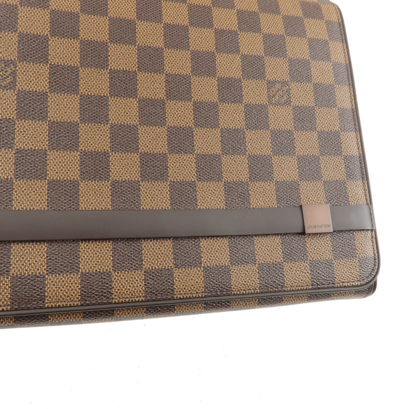 Louis Vuitton Damier Tribeca Carre Shoulder Bag Brown N51161