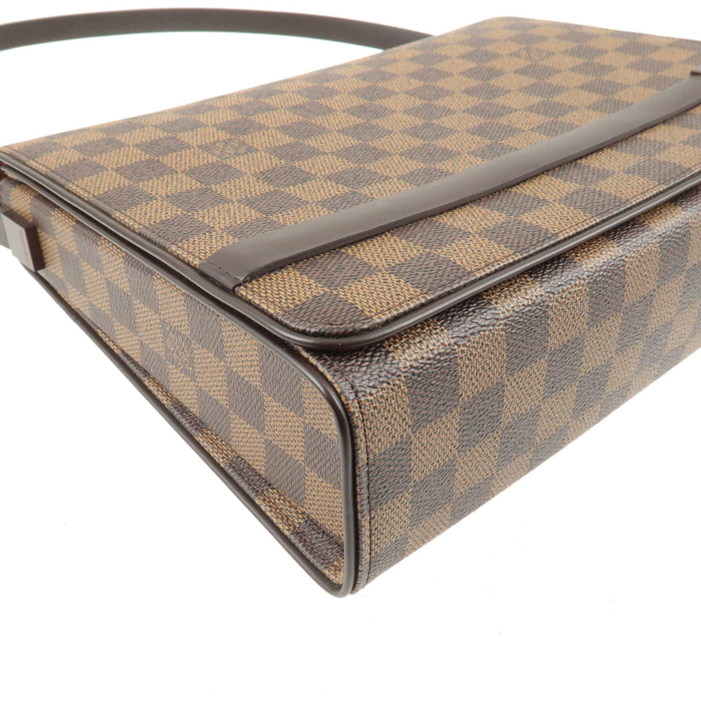Louis Vuitton Damier Tribeca Carre Shoulder Bag Brown N51161