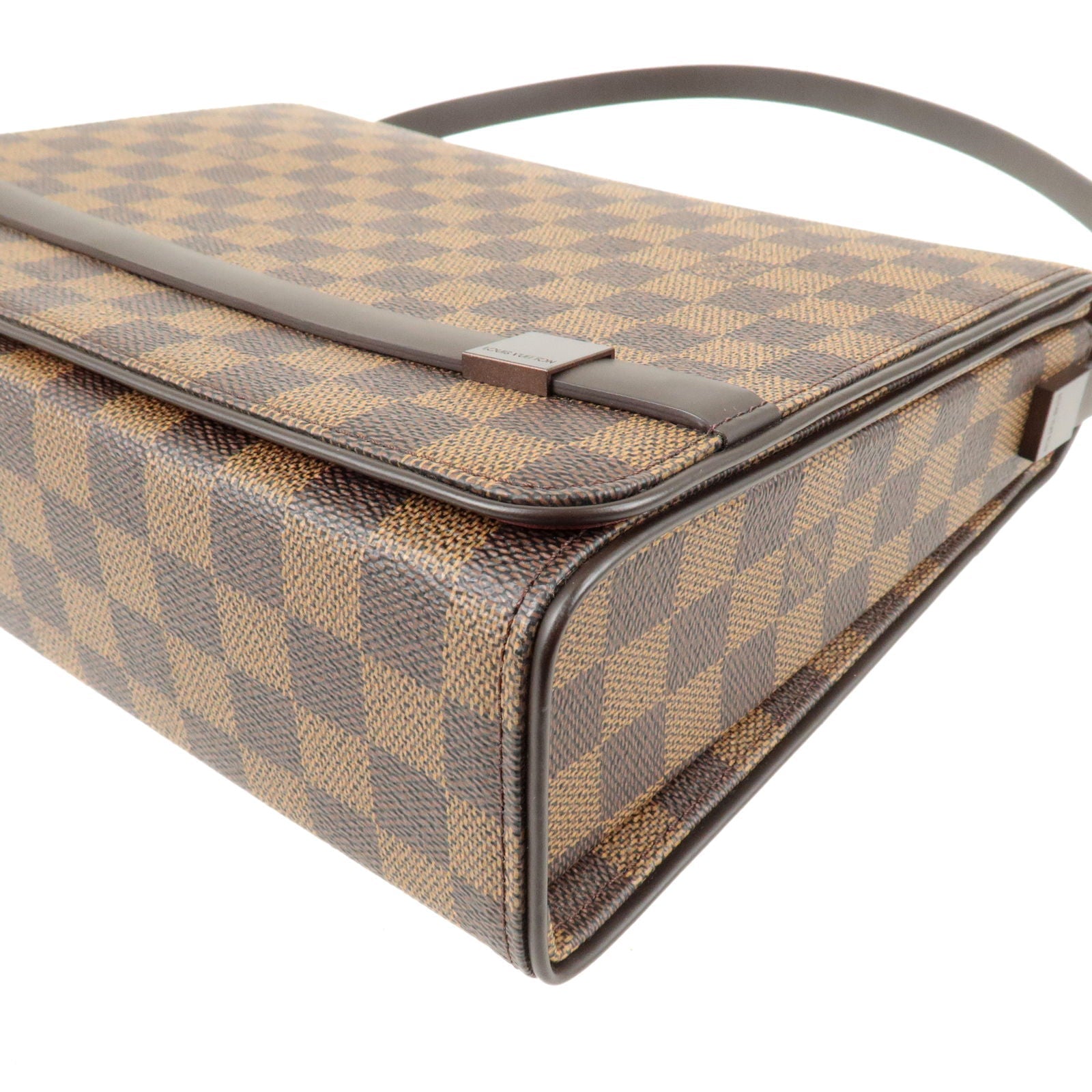 Louis Vuitton Damier Tribeca Carre Shoulder Bag Brown N51161