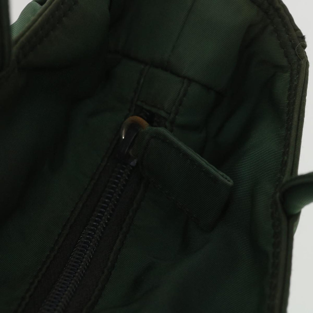 PRADA Hand Bag Nylon Green  36639