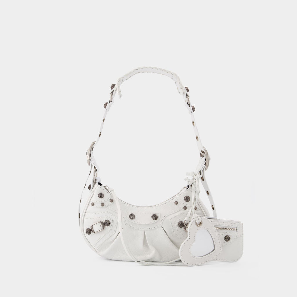 Cagole Shoulder Xs Bag - Balenciaga - Optic White - Leather