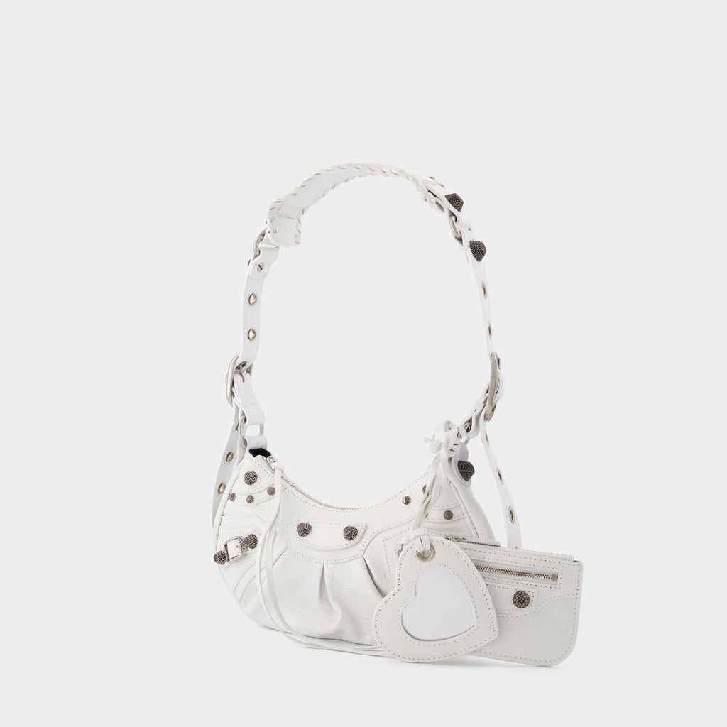 Cagole Shoulder Xs Bag - Balenciaga - Optic White - Leather